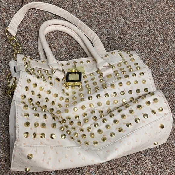 Cream oversized purse